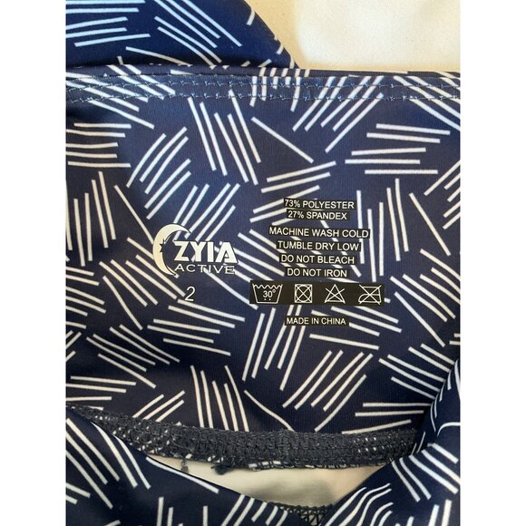 Zyia Leggings Womens HAYSTACKS light n tight  Hi-Rise 7/8 24”  size 2 - Picture 4 of 4